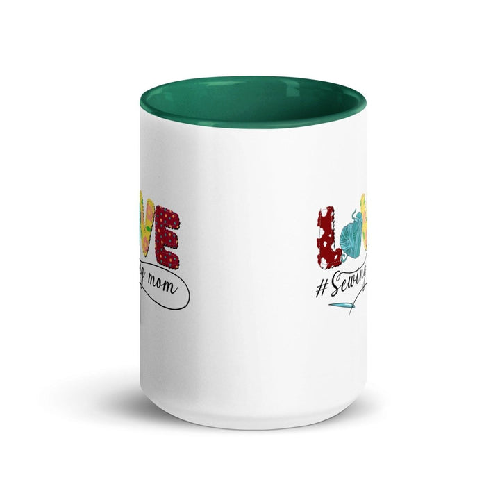 Love Colorful Print Mug - Dark green - 15 oz - ArtyKoala