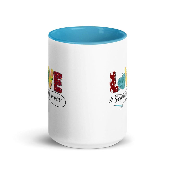 Love Colorful Print Mug - Blue - 15 oz - ArtyKoala