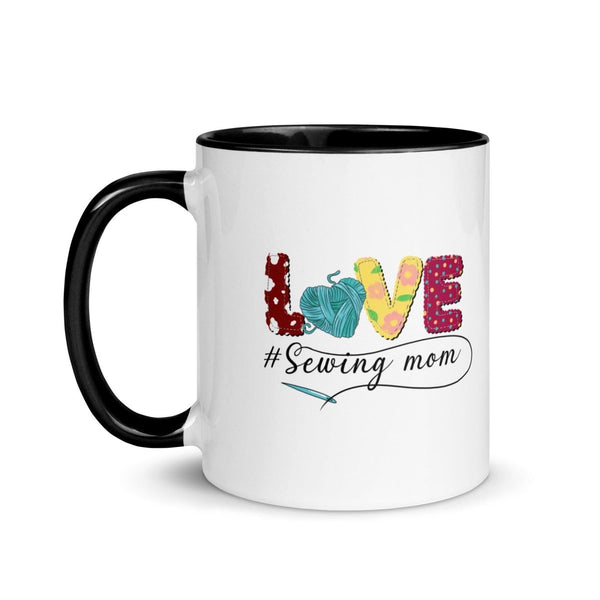 Love Colorful Print Mug - Black - 11 oz - ArtyKoala