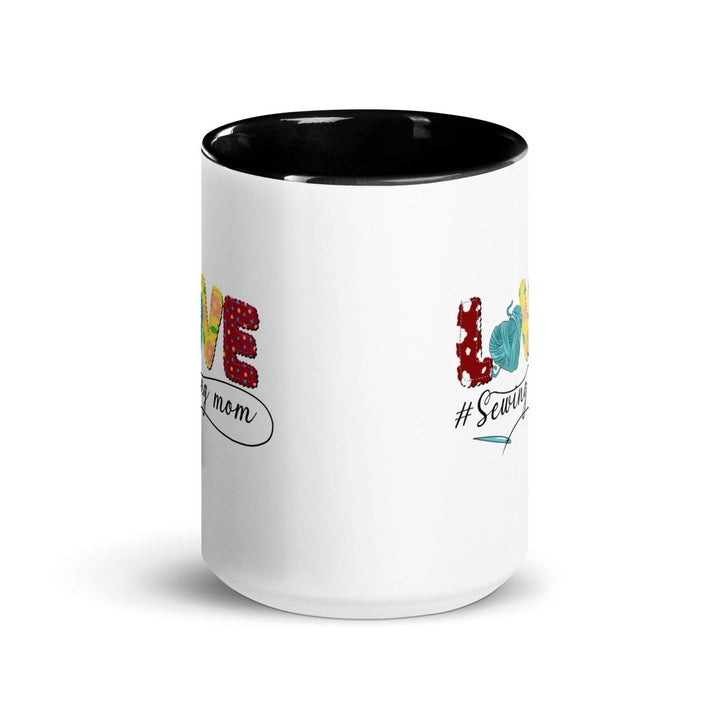 Love Colorful Print Mug - Black - 15 oz - ArtyKoala