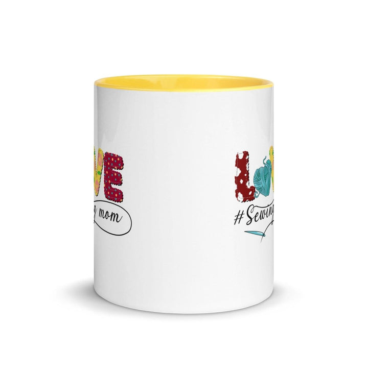 Love Colorful Print Mug - Yellow - 11 oz - ArtyKoala