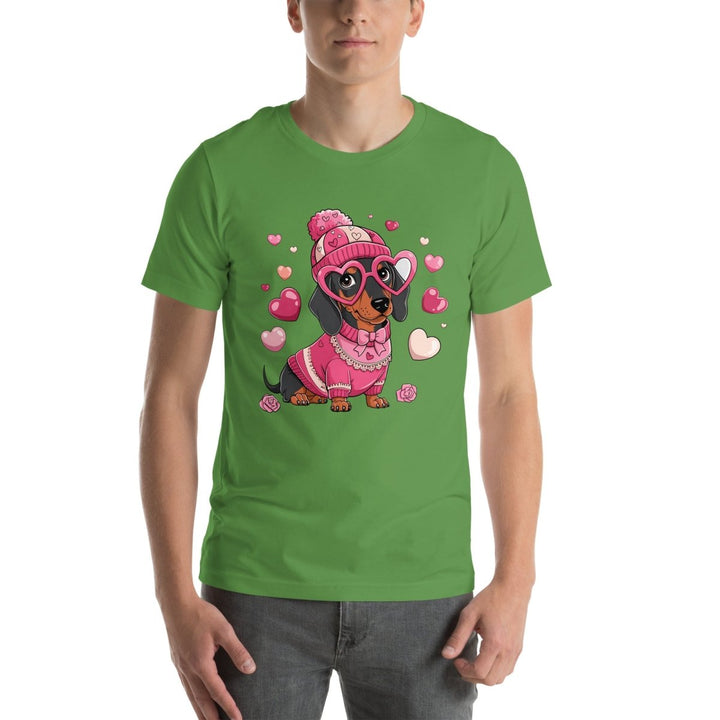 Love Dog Graphic Tee - Leaf - S - ArtyKoala