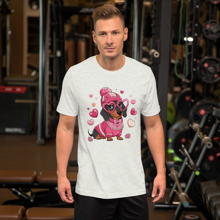 Love Dog Graphic Tee - Ash - S - ArtyKoala