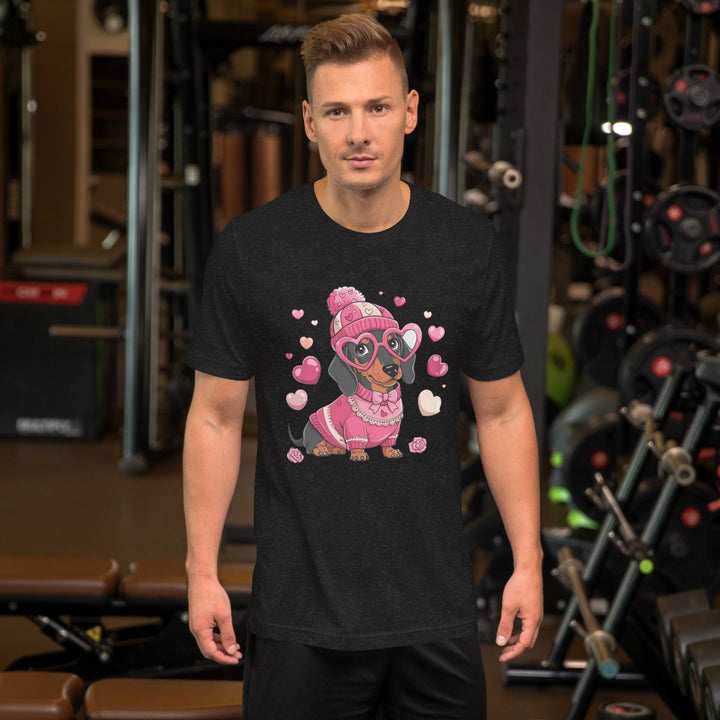 Love Dog Graphic Tee - Ash - S - ArtyKoala