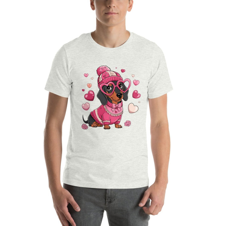 Love Dog Graphic Tee - Ash - S - ArtyKoala