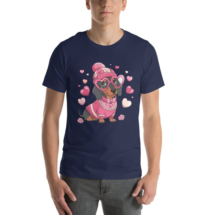 Love Dog Graphic Tee - Navy - XS - ArtyKoala