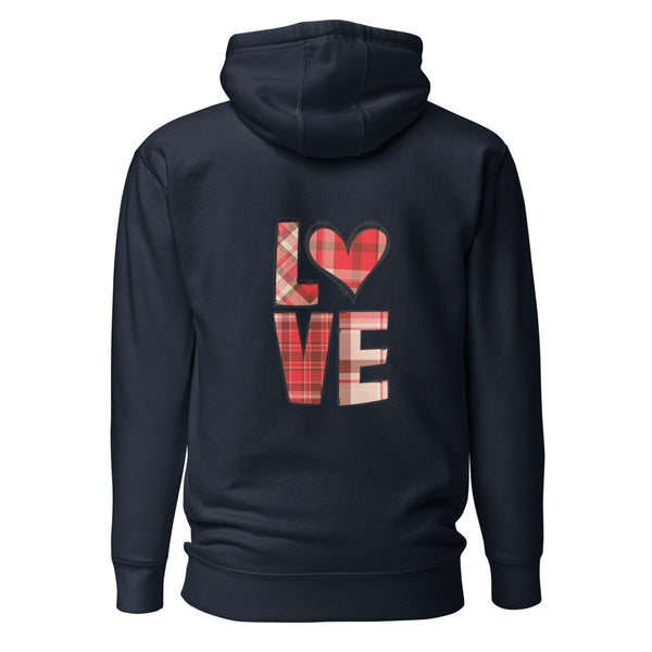 Love Heart Graphic Hoodie - Navy Blazer - S - ArtyKoala