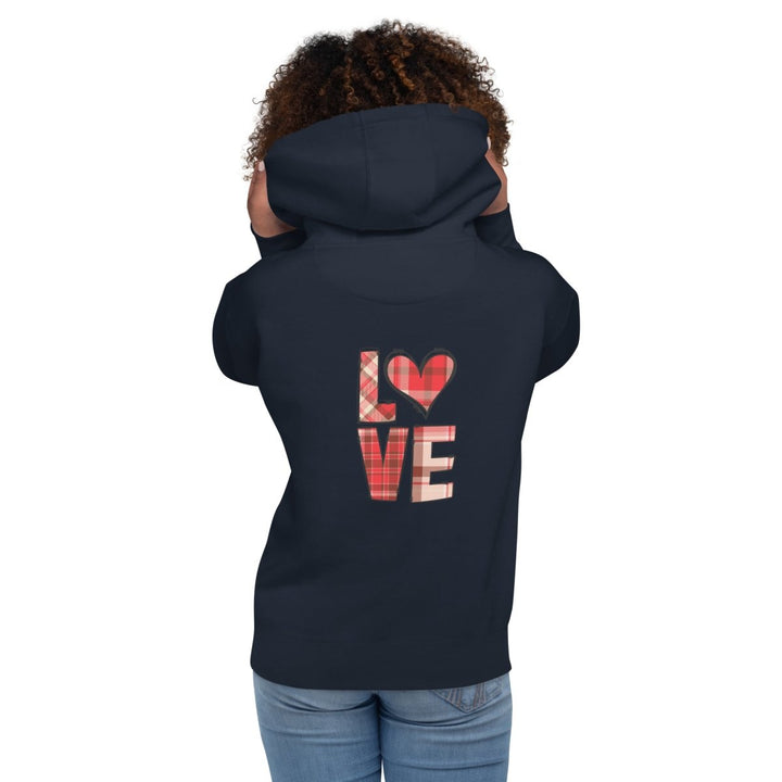 Love Heart Graphic Hoodie - Navy Blazer - S - ArtyKoala