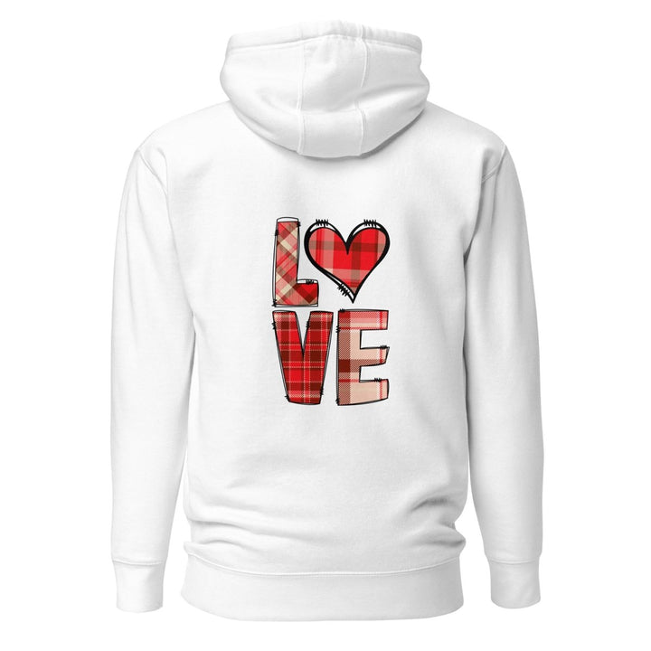 Love Heart Graphic Hoodie - Bone - S - ArtyKoala