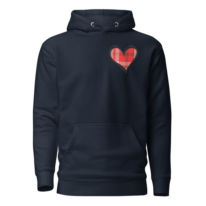 Love Heart Graphic Hoodie - Navy Blazer - S - ArtyKoala