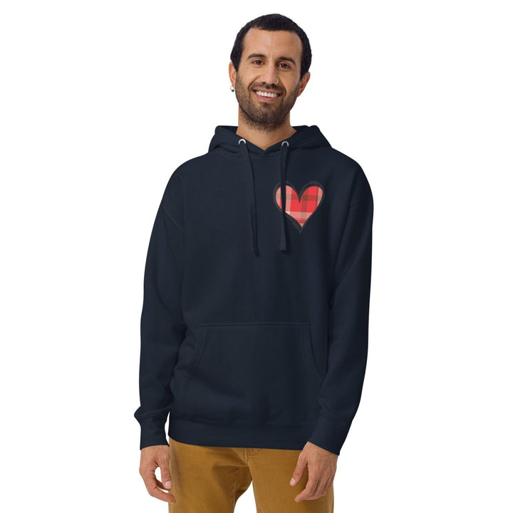 Love Heart Graphic Hoodie - Navy Blazer - S - ArtyKoala