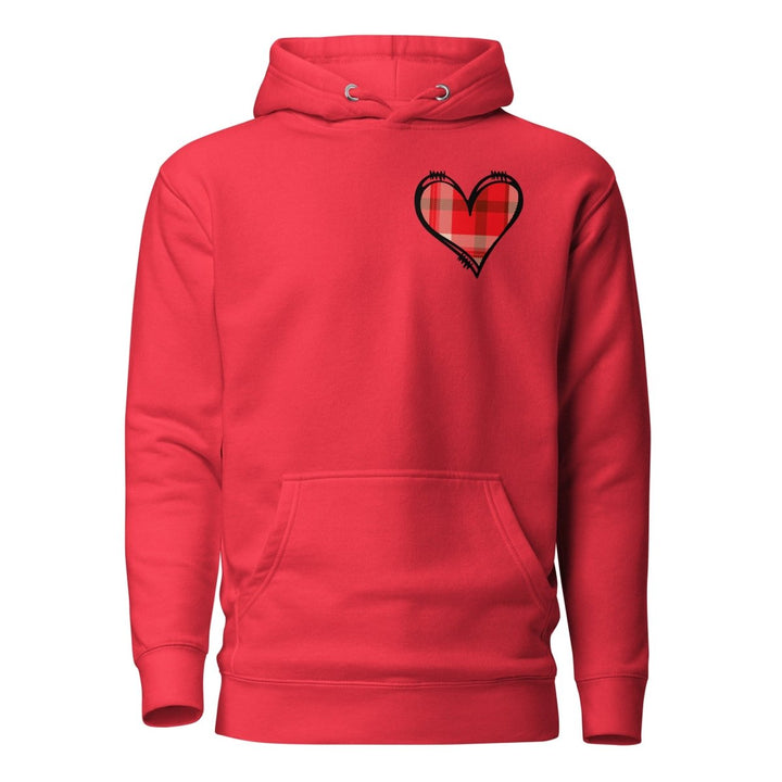 Love Heart Graphic Hoodie - Team Red - S - ArtyKoala