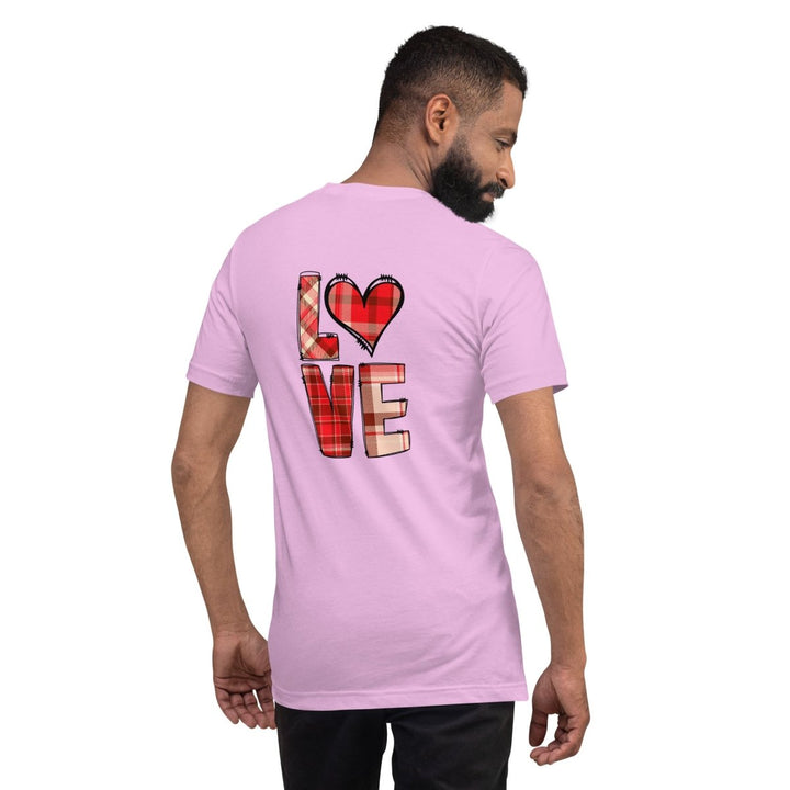 Love Heart Graphic Tee - Lilac - S - ArtyKoala