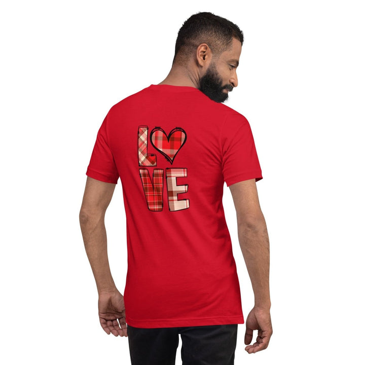 Love Heart Graphic Tee - Red - XS - ArtyKoala