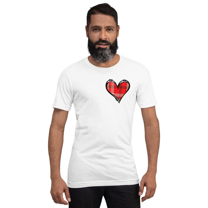 Love Heart Graphic Tee - White - XS - ArtyKoala