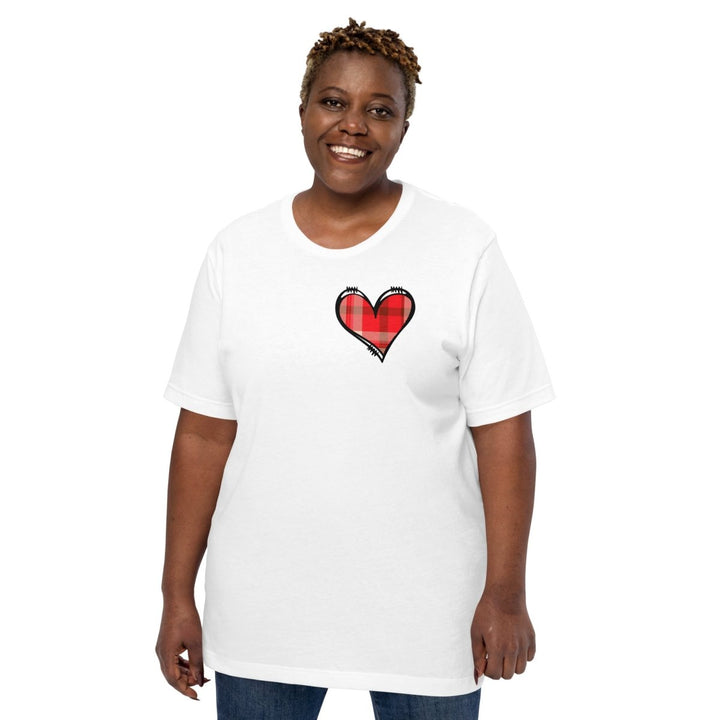 Love Heart Graphic Tee - White - XS - ArtyKoala