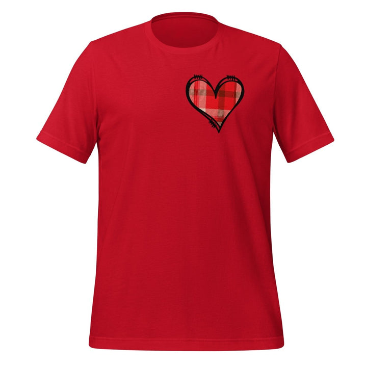 Love Heart Graphic Tee - Red - XS - ArtyKoala