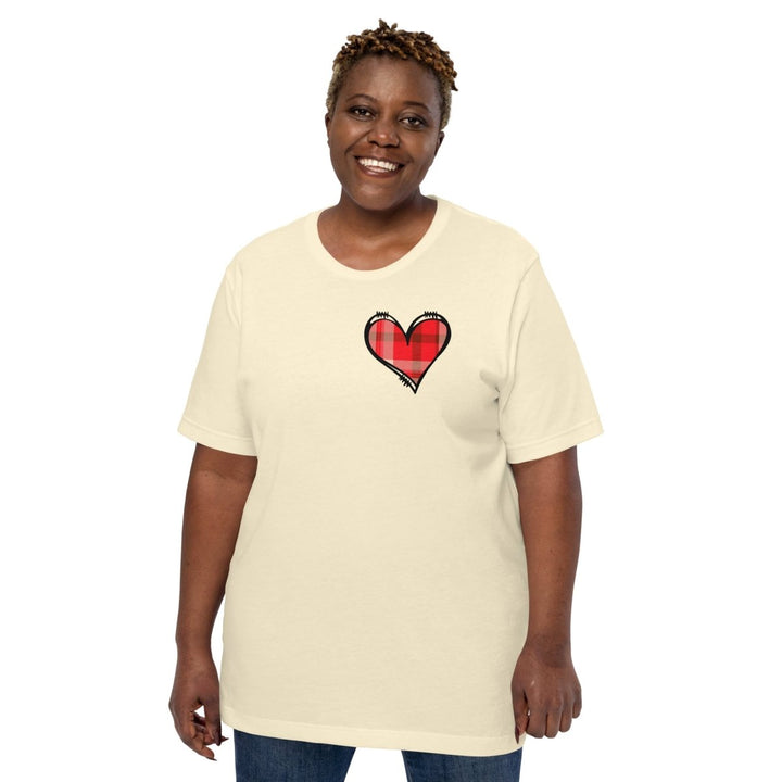 Love Heart Graphic Tee - Natural - XS - ArtyKoala
