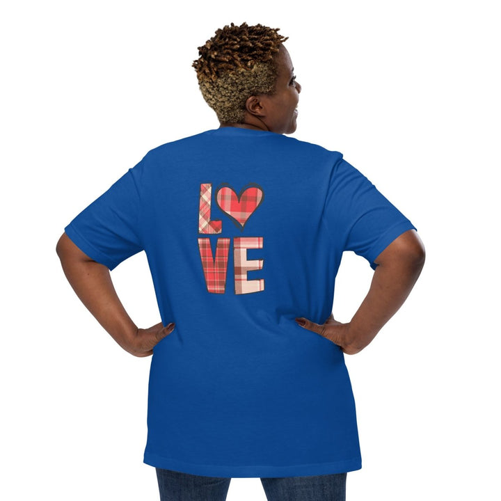 Love Heart Graphic Tee - True Royal - S - ArtyKoala