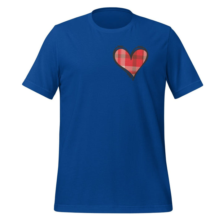 Love Heart Graphic Tee - True Royal - S - ArtyKoala