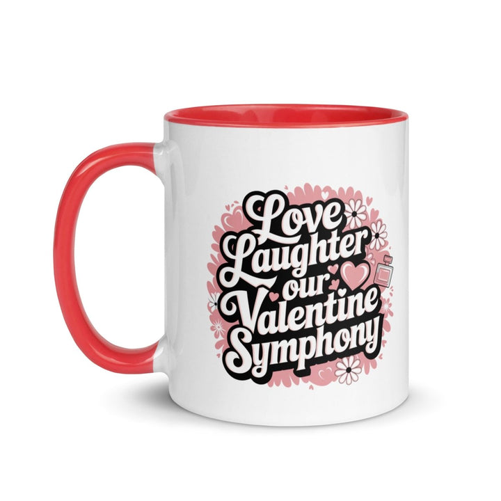 Love Laughter Colorful Print Mug - Yellow - 11 oz - ArtyKoala