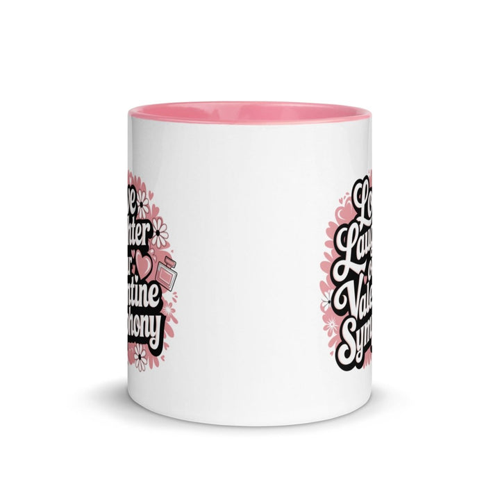 Love Laughter Colorful Print Mug - Black - 11 oz - ArtyKoala