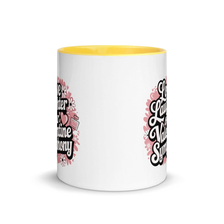Love Laughter Colorful Print Mug - Blue - 11 oz - ArtyKoala