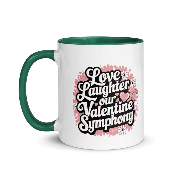 Love Laughter Colorful Print Mug - Golden Yellow - 11 oz - ArtyKoala