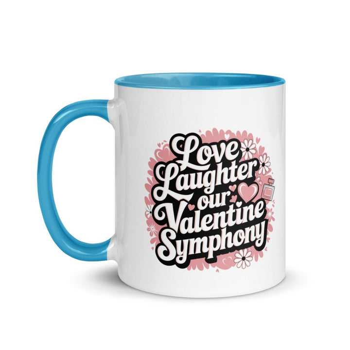 Love Laughter Colorful Print Mug - Red - 11 oz - ArtyKoala