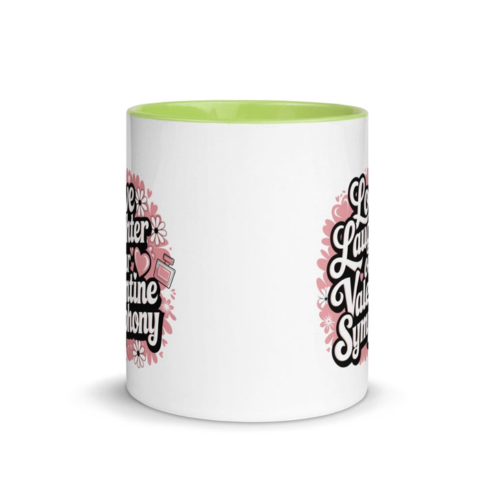 Love Laughter Colorful Print Mug - Dark green - 11 oz - ArtyKoala