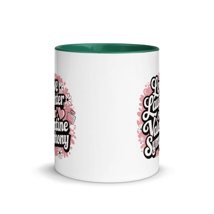 Love Laughter Colorful Print Mug - Golden Yellow - 11 oz - ArtyKoala