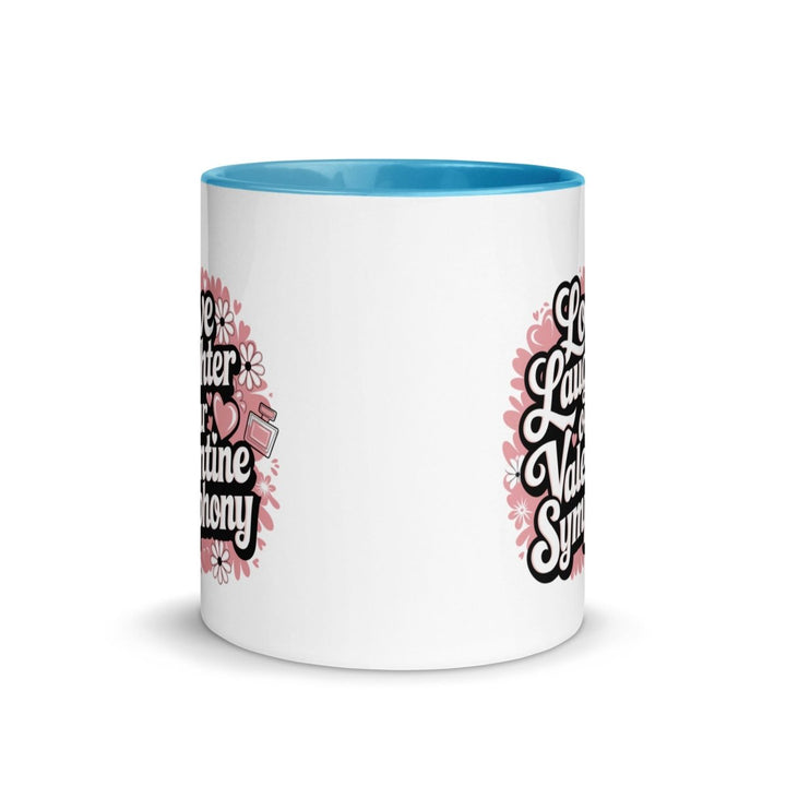 Love Laughter Colorful Print Mug - Red - 11 oz - ArtyKoala