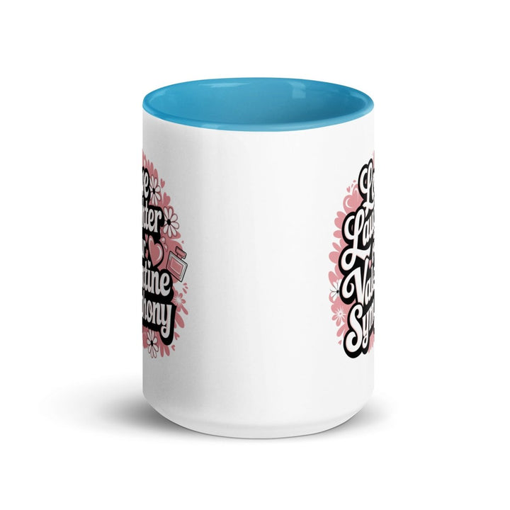 Love Laughter Colorful Print Mug - Black - 15 oz - ArtyKoala