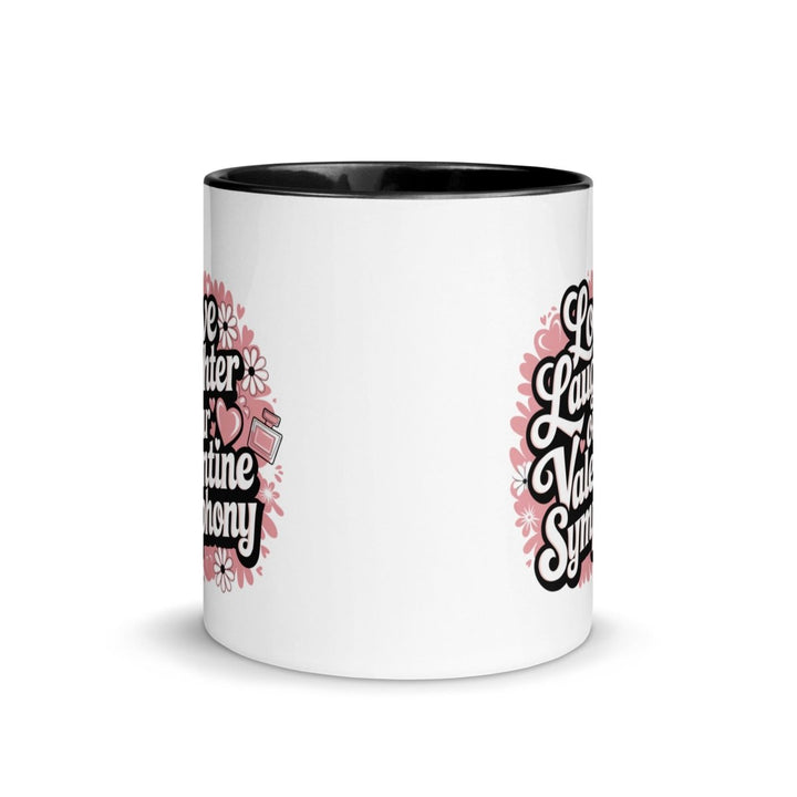 Love Laughter Colorful Print Mug - Red - 11 oz - ArtyKoala