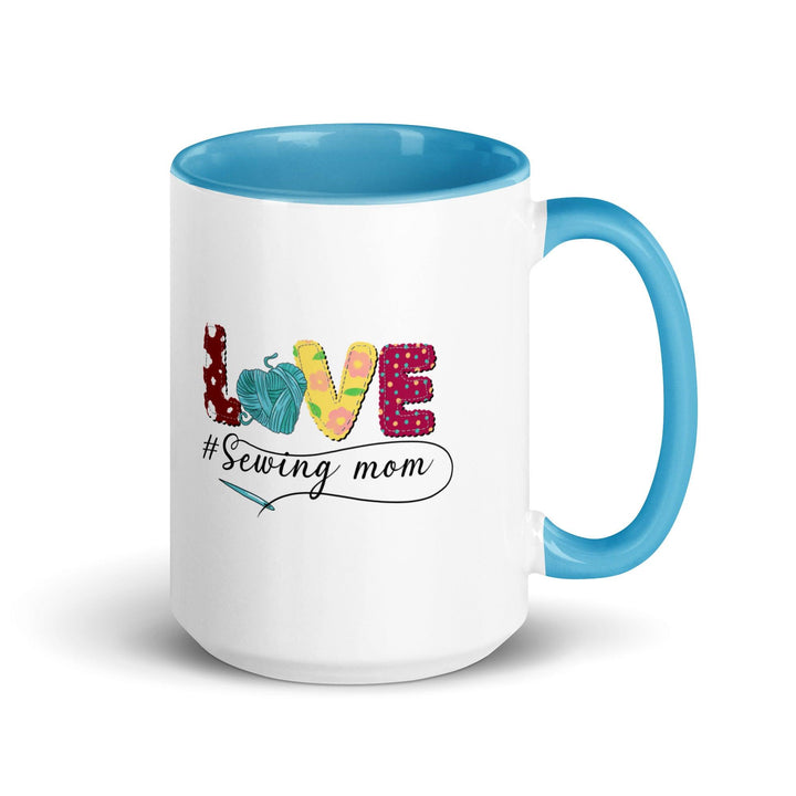 Love Mug with Color Inside - Blue / 15 oz - ArtyKoala