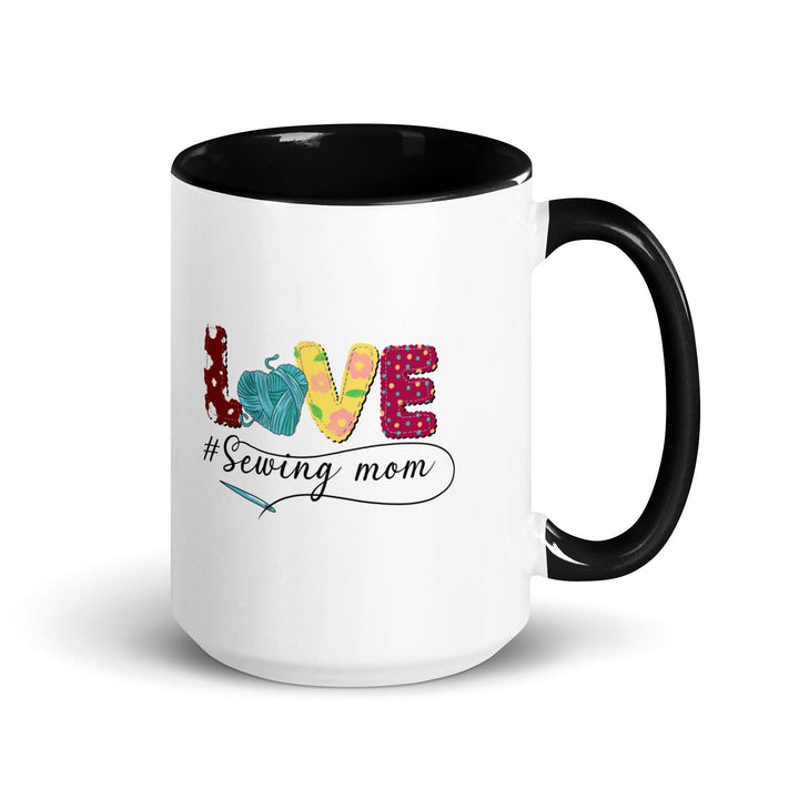 Love Mug with Color Inside - Black / 15 oz - ArtyKoala