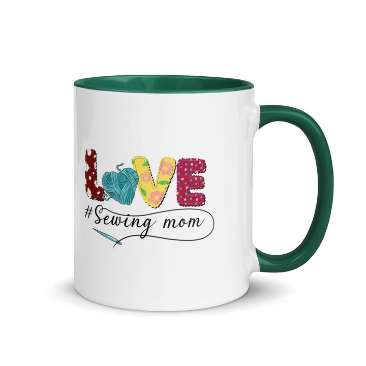 Love Mug with Color Inside - Dark green / 11 oz - ArtyKoala