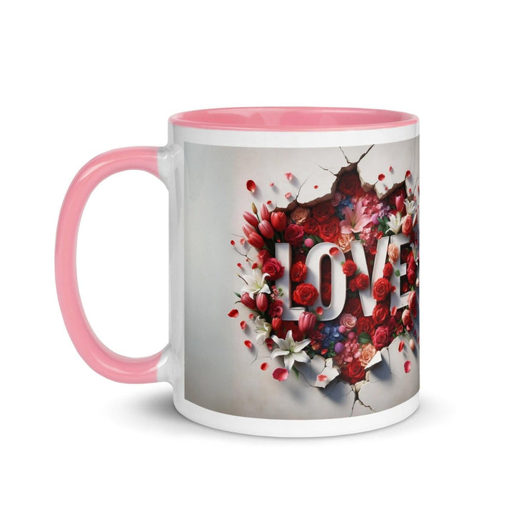 Love Mum Flover Colorful Print Mug - Pink - 11 oz - ArtyKoala