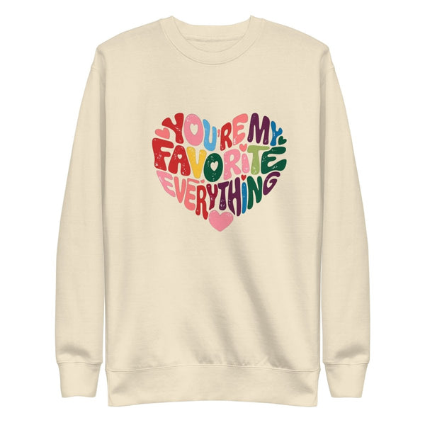 Love U Graphic Sweatshirt - Bone - S - ArtyKoala