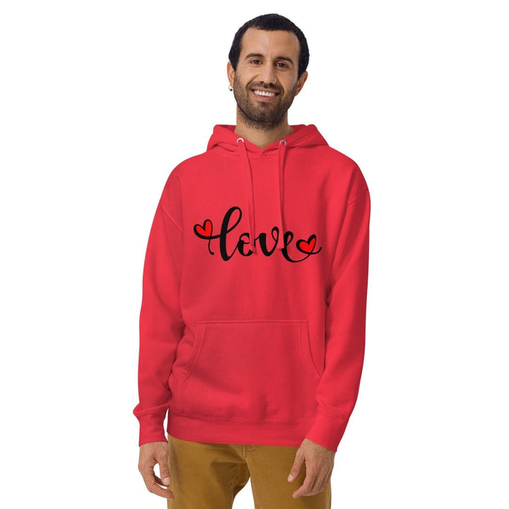 Love Valentine's Day Graphic Hoodie - Team Red - S - ArtyKoala