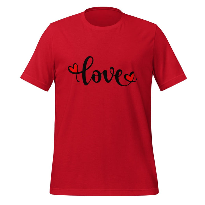 Love Valentine's Day Graphic Tee - Red - XS - ArtyKoala