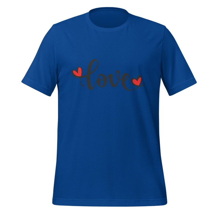 Love Valentine's Day Graphic Tee - True Royal - S - ArtyKoala