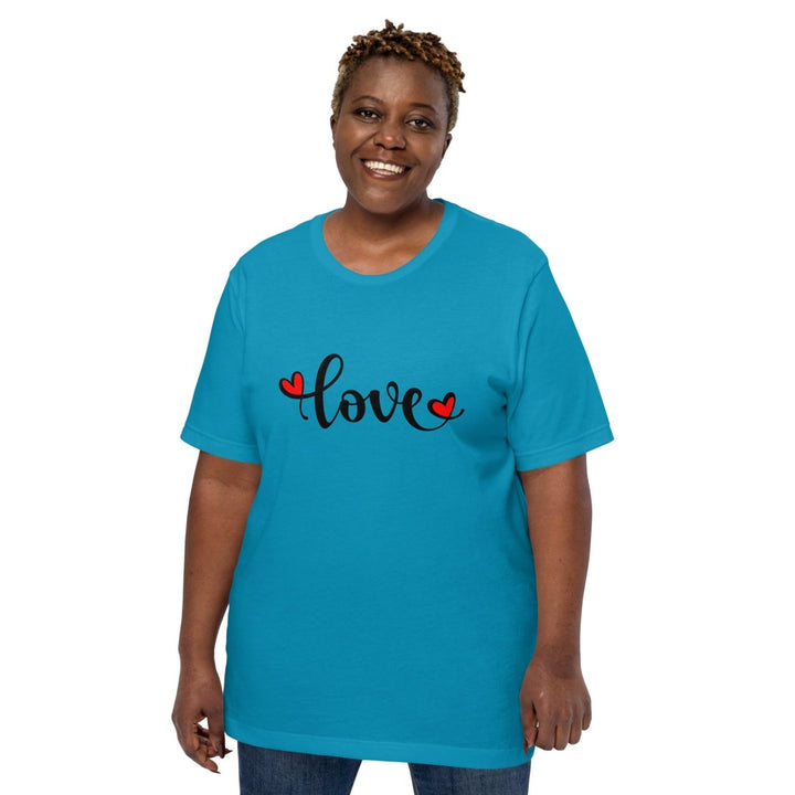 Love Valentine's Day Graphic Tee - True Royal - S - ArtyKoala