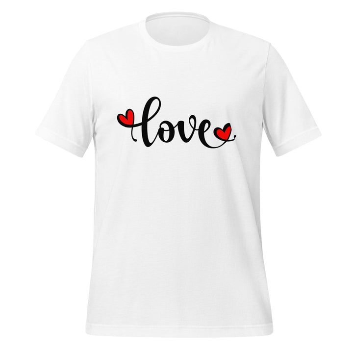 Love Valentine's Day Graphic Tee - White - XS - ArtyKoala