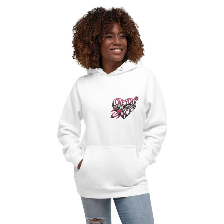 Love You Back Graphic Hoodie - White - S - ArtyKoala
