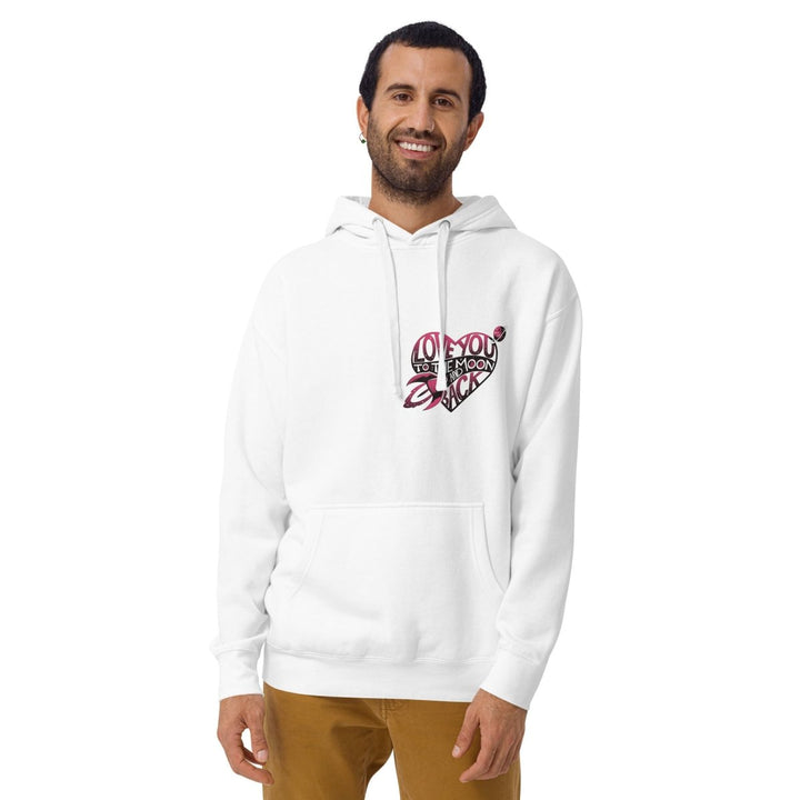 Love You Back Graphic Hoodie - White - S - ArtyKoala