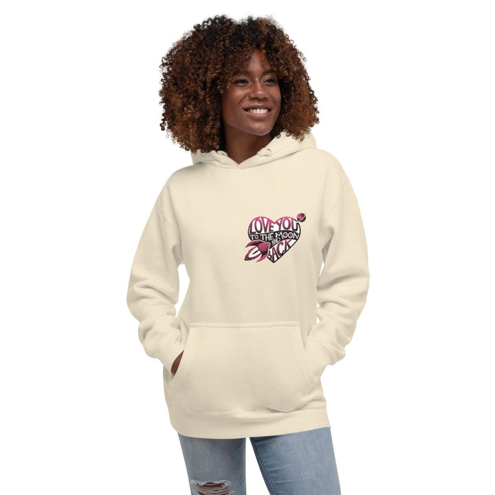 Love You Back Graphic Hoodie - White - S - ArtyKoala