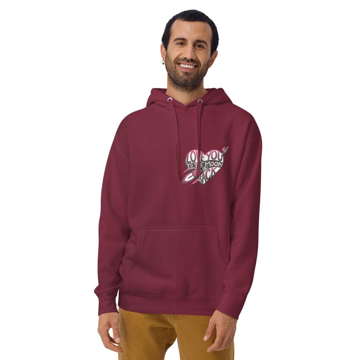 Love You Back Graphic Hoodie - White - S - ArtyKoala