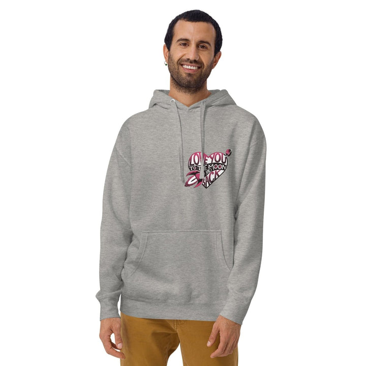 Love You Back Graphic Hoodie - White - S - ArtyKoala