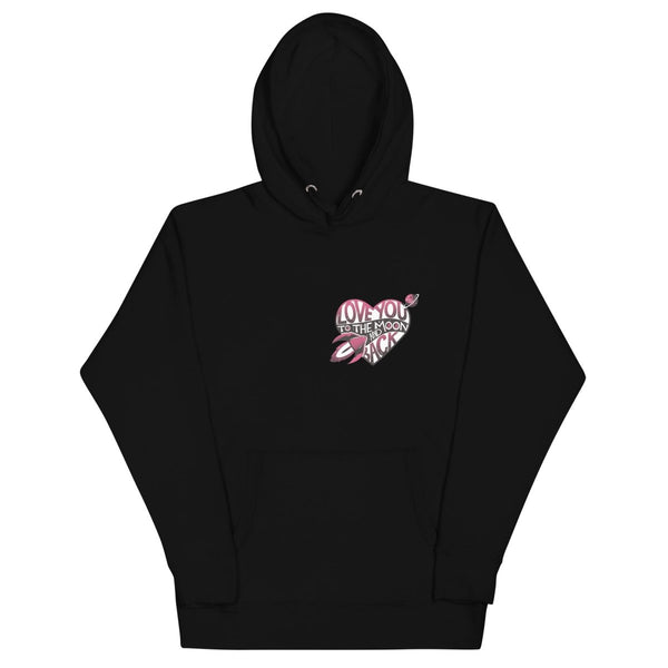 Love You Back Graphic Hoodie - Black - S - ArtyKoala